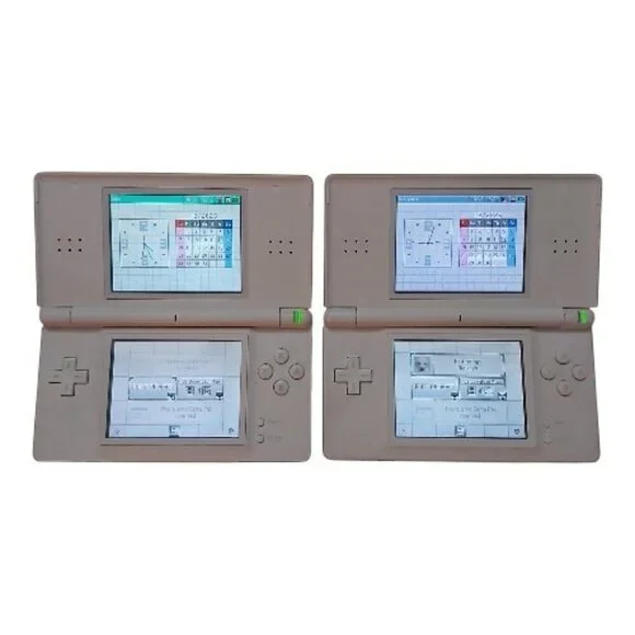Lot of 2 Tested Nintendo DS Lite Polar White Consoles Bundle + Stylus Game Case - Picture 10 of 14